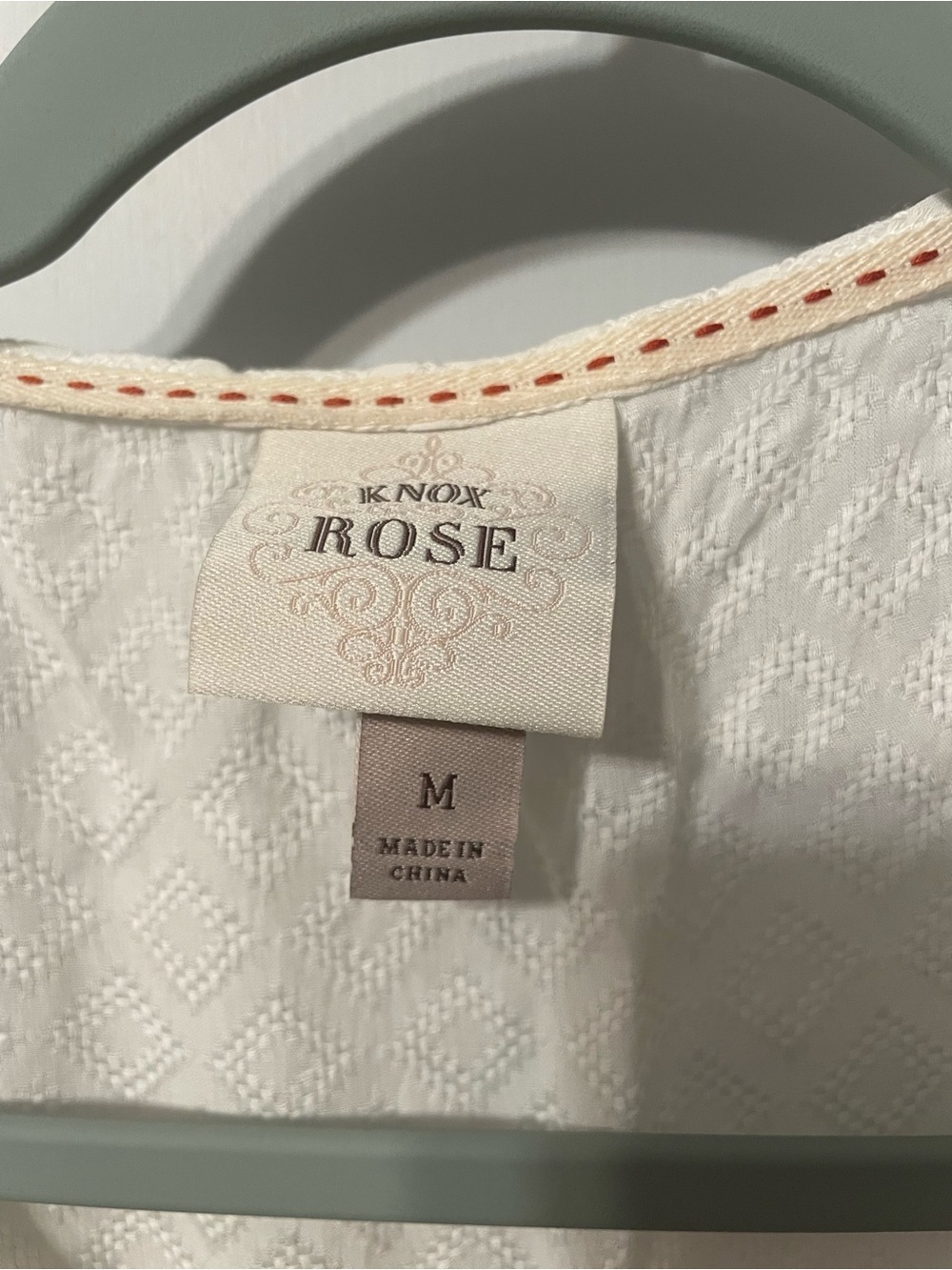 Knox Rose White Lace-Trim Tiered Mini Dress - Picture 2 of 14